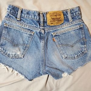 Vintage Levi's 506 cut off denim shorts